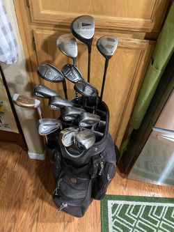 NICE MENS RH ADAMS COMPLETE SENIOR HYBRID GOLF SET