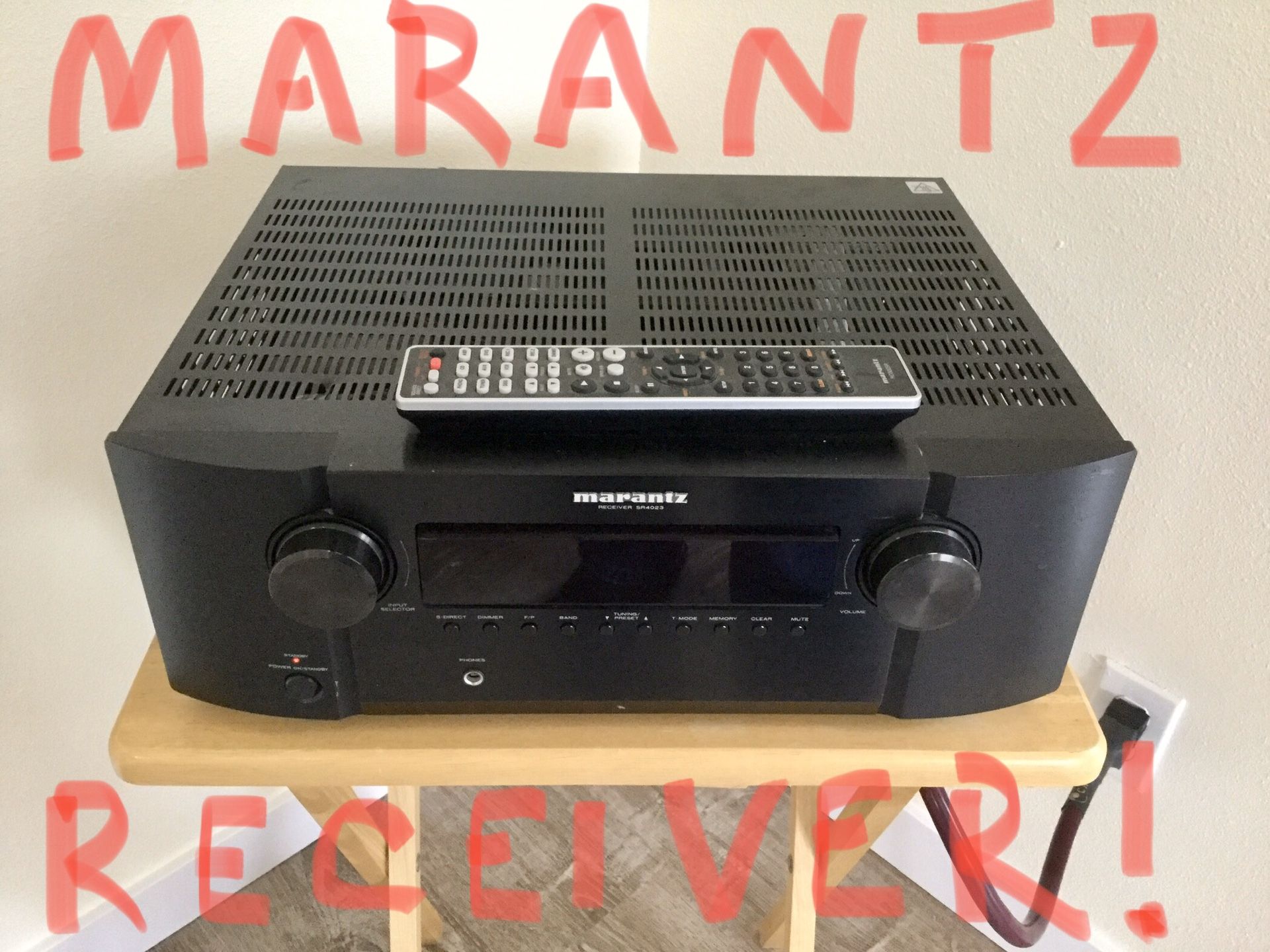 Price reduced! Marantz SR4023 stereo receiver and pre amp w/ subwoofer output