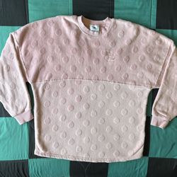 Disneyland Paris Spirit Jersey Pink Fleece Long Sleeve Size US XL