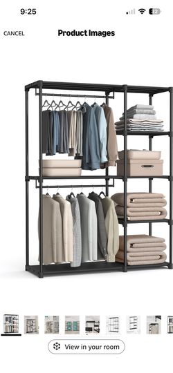 Open wardrobe