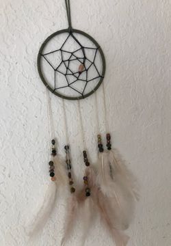 Handmade earthy dream catcher