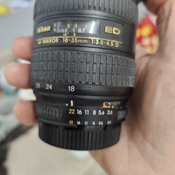 Nikon 18-35 mm Zoom Lens. 