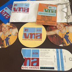 MTV Awards Ticket Stub & Pre Party Pass