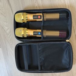 Wireless Singtronic Microphones With The Case