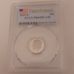 2019 S Dime First Strike PR69 DCAM