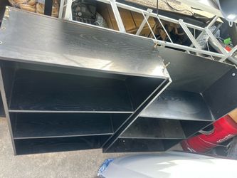 Black Wood Shelving Unit