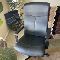 Leather High Back Desk Chair / Office Chair