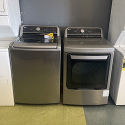 L G Top Load Washer 5.5 Cubic Ft. And Gas Dryer Set‼️