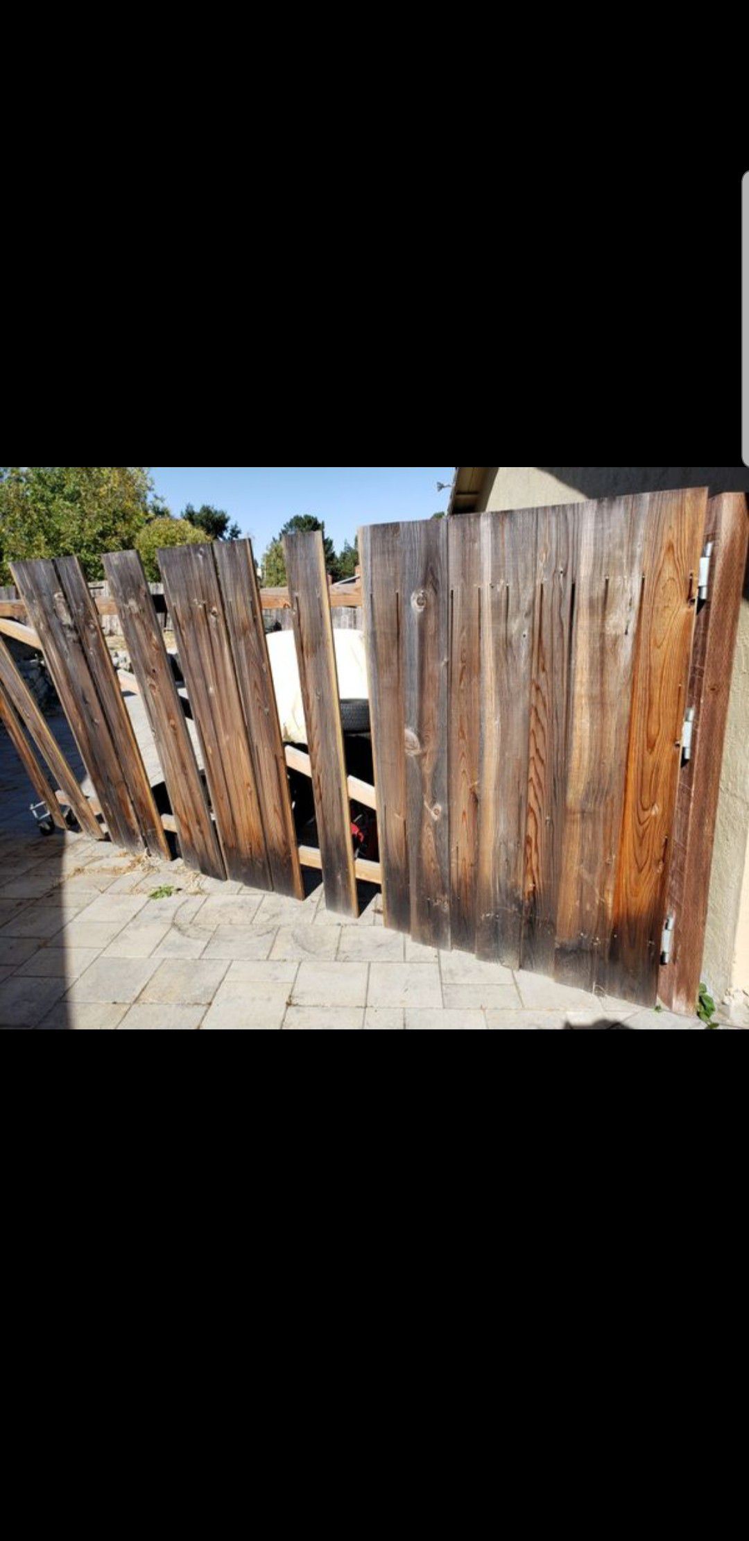 Used 6 feet fence boards 20 pieces