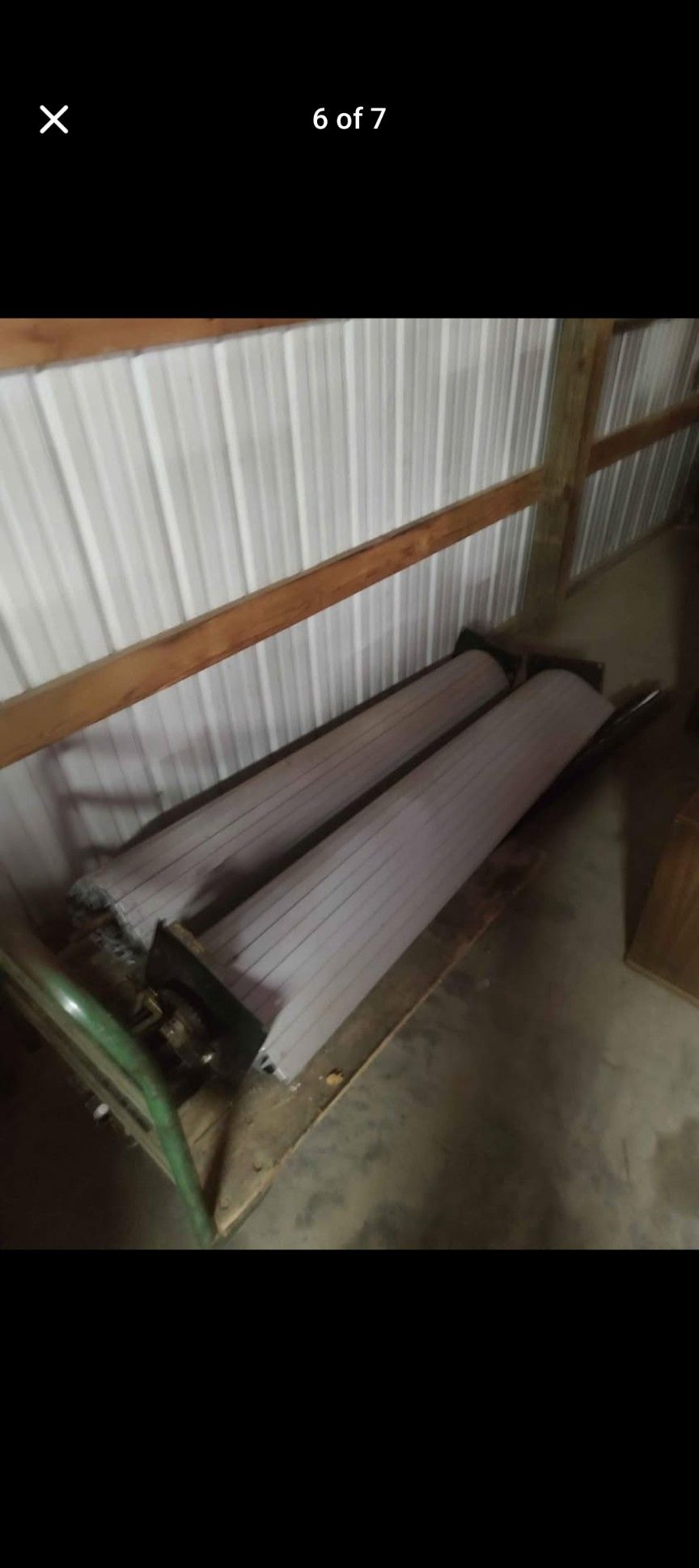 Commercial Double roll-up spiral security doors - Overhead Door Company- 7ft width X 8ft each