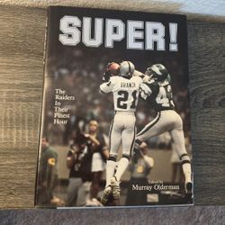 Oakland RAIDERS SUPER! Hardcover Superbowl Book 1984!