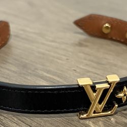 LOUIS VUITTON LV Iconic Bracelet! LEATHER! MADE IN SPAIN! 100% AUTHENTIC!