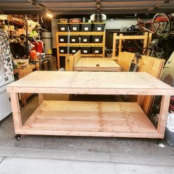 4ft x 8ft Work Table Bench