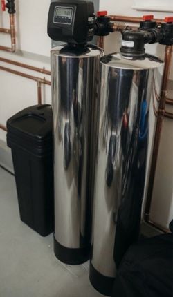 Brand New Large Dual Tank High Quality Stainless Steel 10 Stage Salt Water Softener System with RO Alkaline Kitchen Filter Powerful large dual tank hi