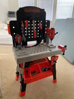 Black and decker kids workbench power tools shop used