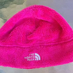 Youth Girls Medium North Face Hat Hot Pink