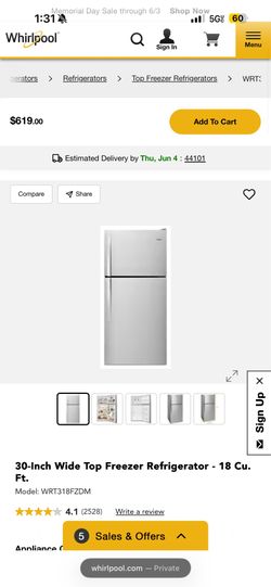 Very good condition Whirlpool fridge