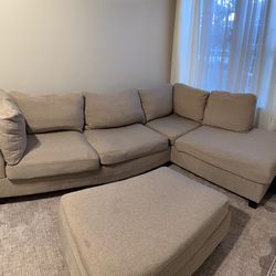 Sectional Couch With Ottoman 