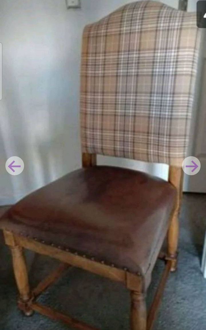 Two Farmhouse French Country Style Dining Chairs / Estate Sale Finds