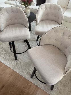 Kitchen island stools set of 3