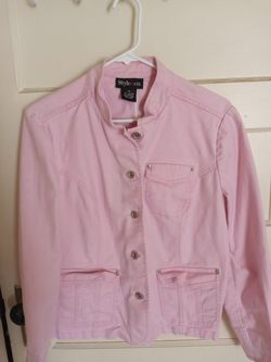 Style & Co pink jean jacket