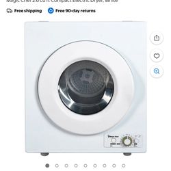 Magic Chef 2.6 cu ft Compact Electric Dryer, White