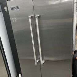Built In Viking 42” Wide Side By Side Refrigerator 