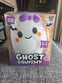 crazy fun, big, girl ghost squishy sensory fidget toy