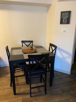 Black Counter Height Dining Table