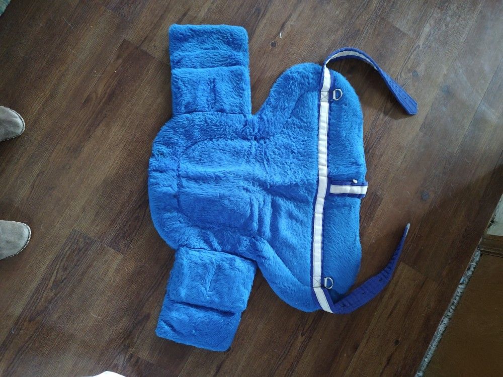 Blue Bareback Saddle