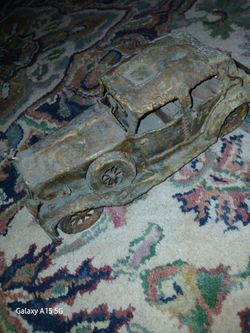 Folk Art Brass Car