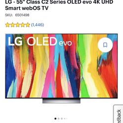 BRAND NEW LG - 55" Class C2 Series OLED evo 4K UHD Smart webOS TV