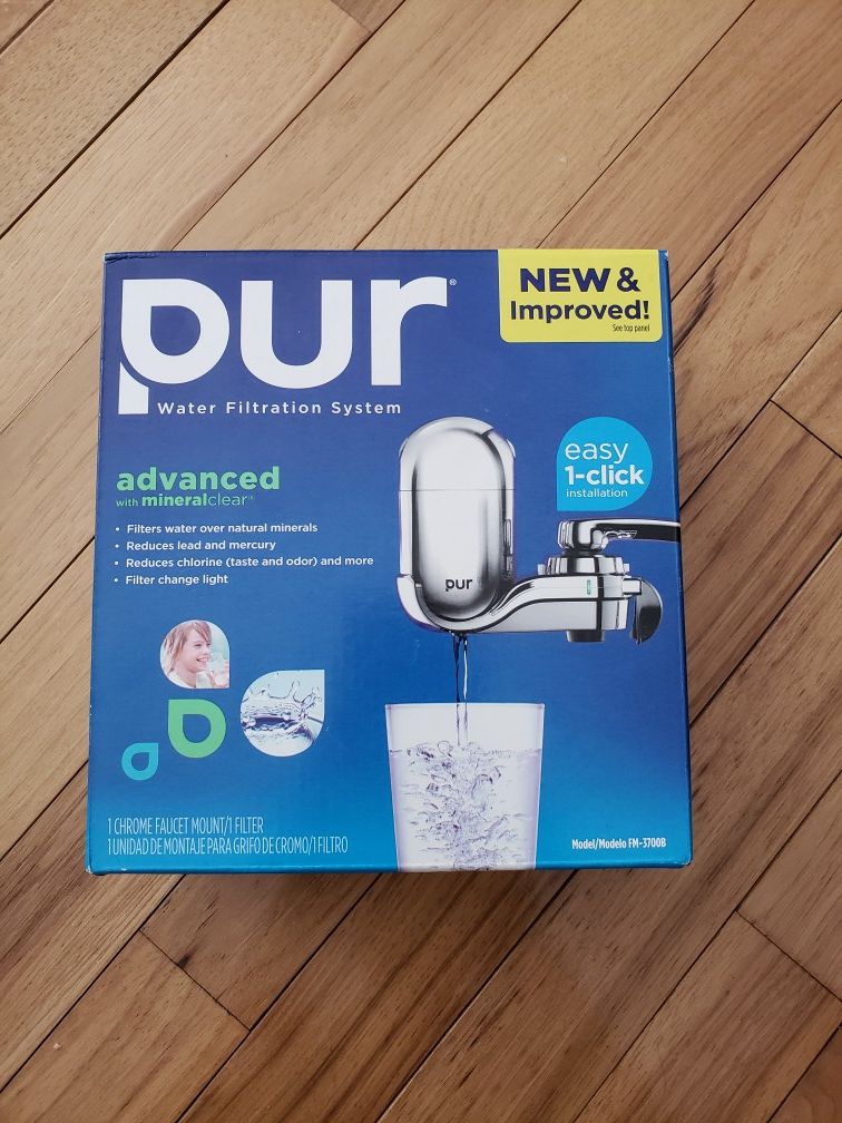 PUR Advanced Faucet Water Filter Chrome FM-3700B Small Kitchen Appliances Bar