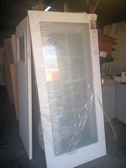 36"x 80" INTERIOR FROSTED GLASS read Description Please 