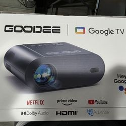 GooDee 4K UHD Smart Projector with WiFi and Bluetooth, Portable Movie Projector 