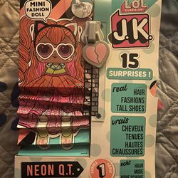 LOL Surprise JK Neon Q.T. Mini Fashion Doll with 15 Surprises 