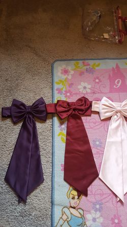 Flower girl dress sash bowls for wedding