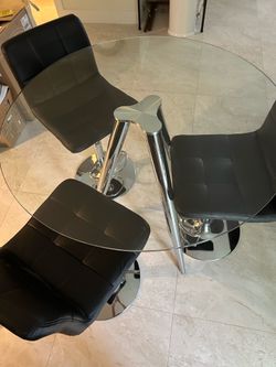 Glass Table and Chairs