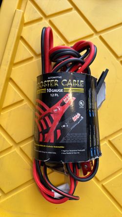 Auto booster jumper cable 12’