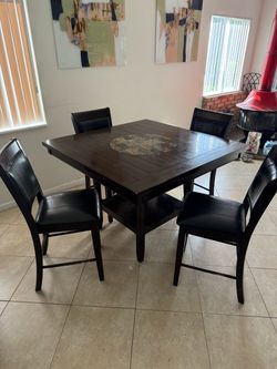 Modern Counter Height Dining room table - Espresso