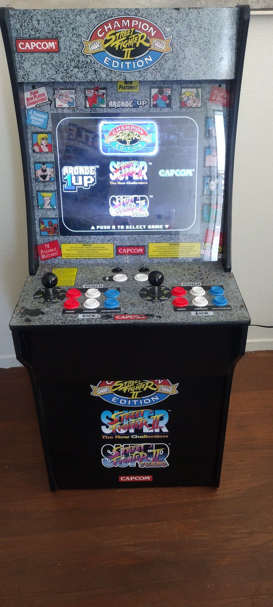 Game Machine Arcadeup1  6658 Street Fighter I
