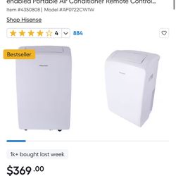 Hisense 7000 BTU DOE (115-Volt) White Vented