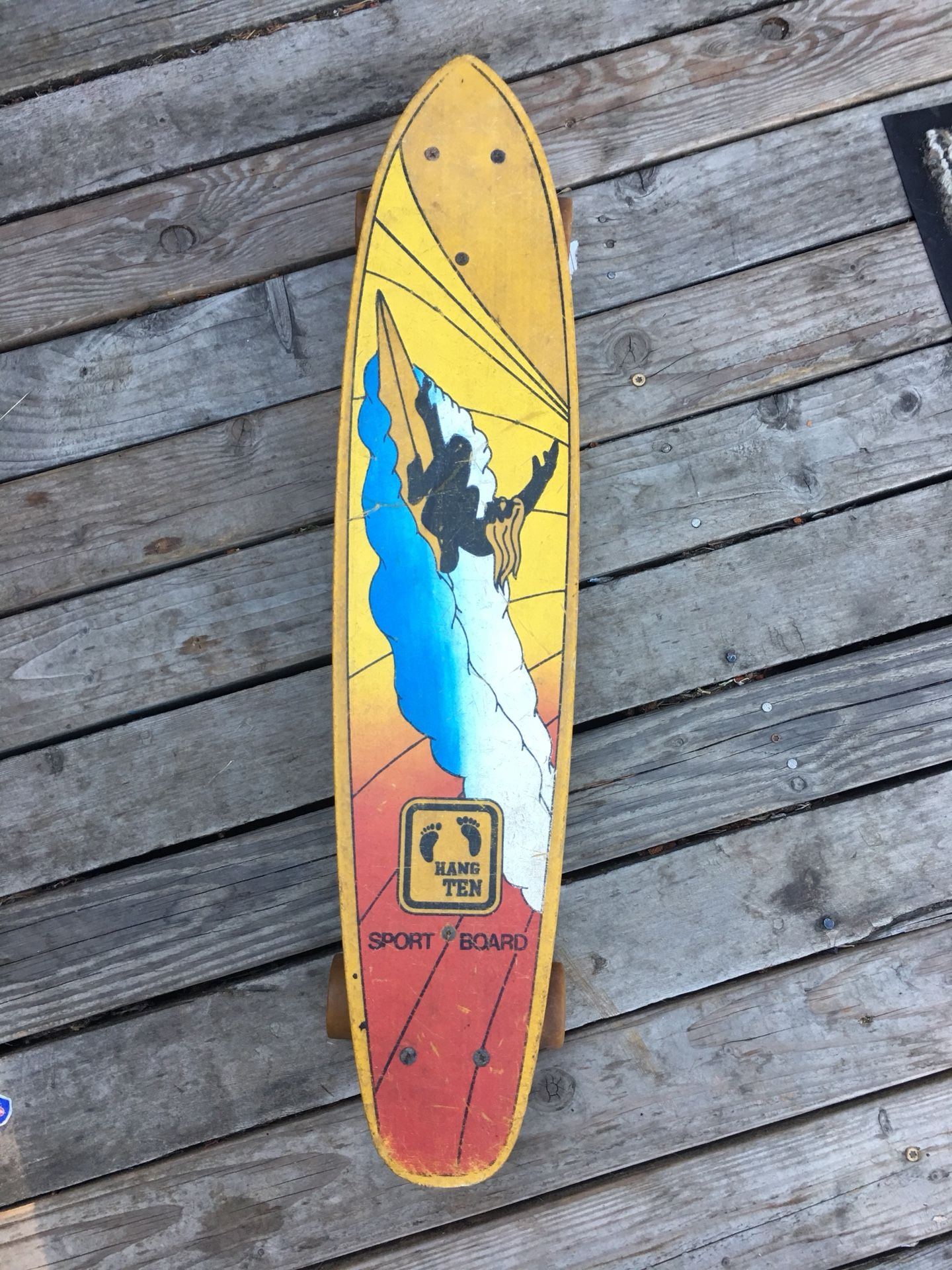 Vintage Hang Ten Skateboard
