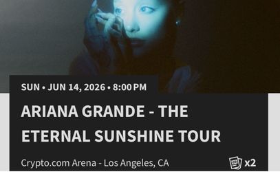 Ariana Grande Eternal Sunshine Tickets