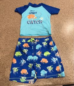 Toddler Boys 2-Piece Swim Set