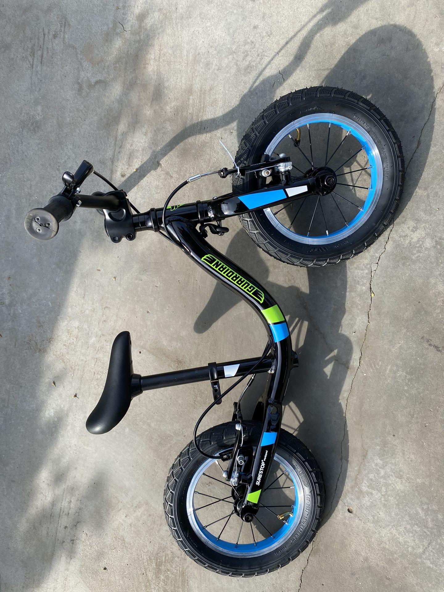 Brand New Guardian Balance Bike (Blue and Green)
