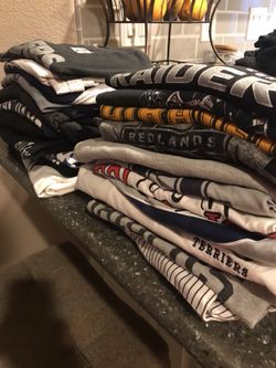 Men’s T-shirts (20) $2 each. Good condition