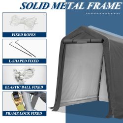 Covertronics 6x7 metal frame outside utility tent