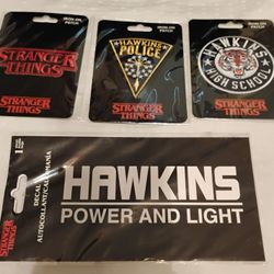 3 Stranger Things Patches + Decal