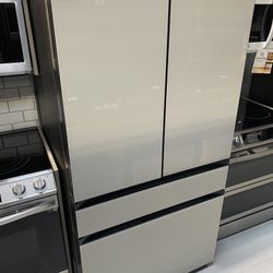 White Glass 4-Door French Door Refrigerator - 29 Cu. Ft.